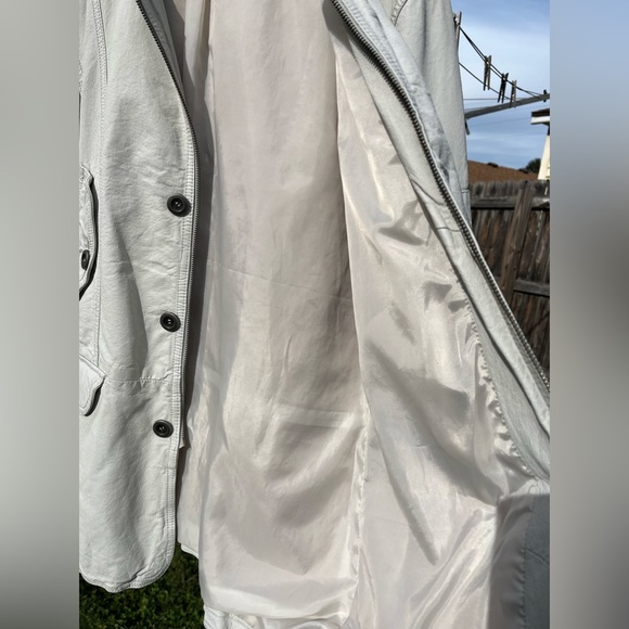 POV 💕White leather jacket💕men’s - Picture 12 of 14